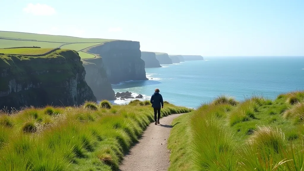 Coastal walking path with sea views and accessible terrain